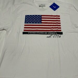General standard American flag t-shirt 100%cotton size M, L, XL NWT